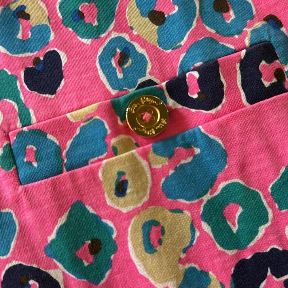 Lilly Pulitzer Corine Dress in Sunkissed Paws Off animal print size Large NWOT - Picture 3 of 5